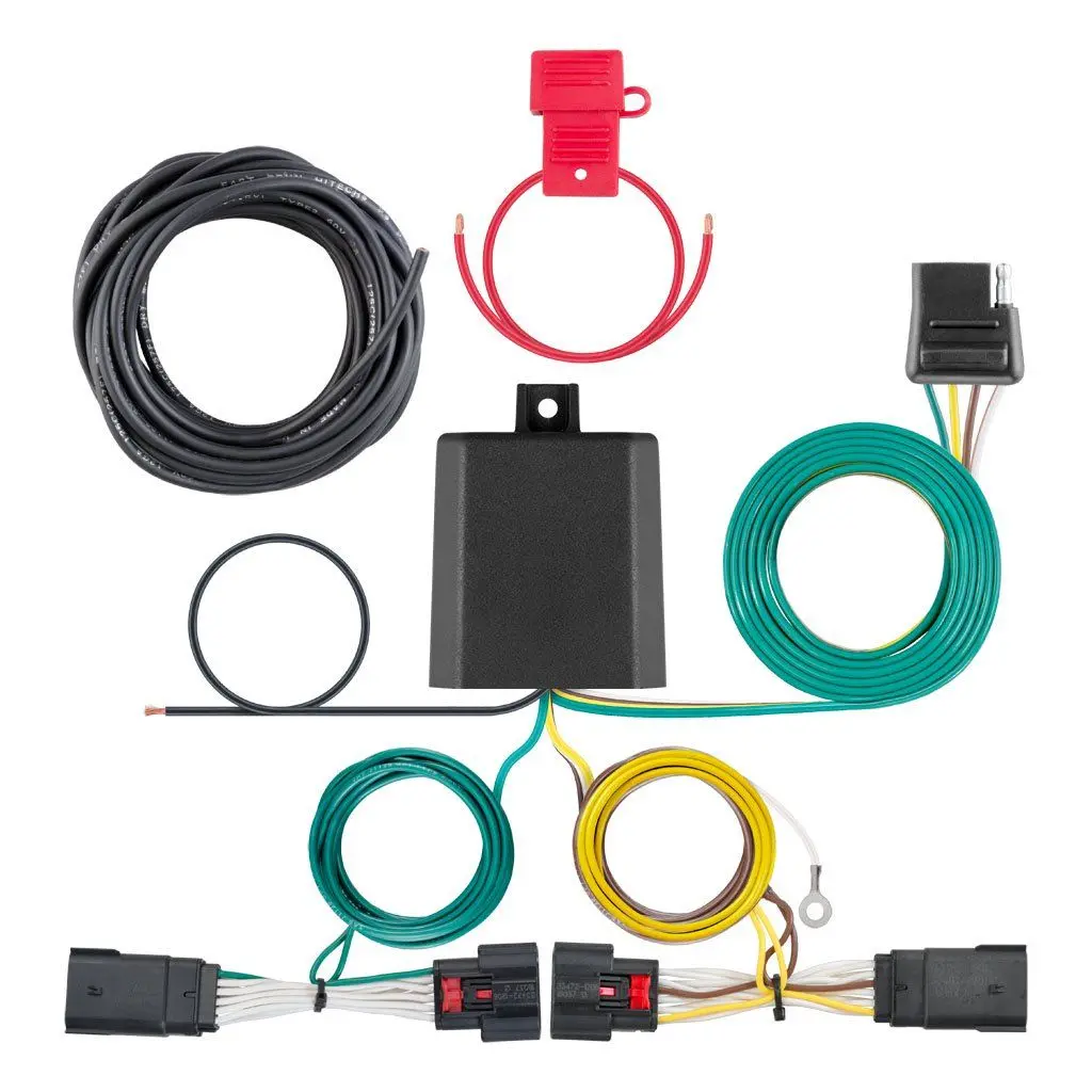 Curt 56407 Custom 4 Way Flat Wiring Harness 2018-2022 Jeep Wrangler Jl | Jlu And Gladiator Jt 1