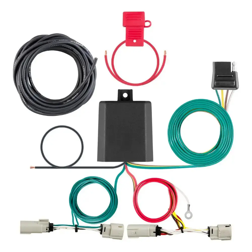 Curt 56468 Custom Wiring Harness 4-Way Flat Fits 2021-Current Ford Bronco With Led Taillights 1