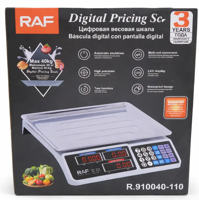 Báscula Digital Raf Hasta 40 Kg Con Pantalla Led 1
