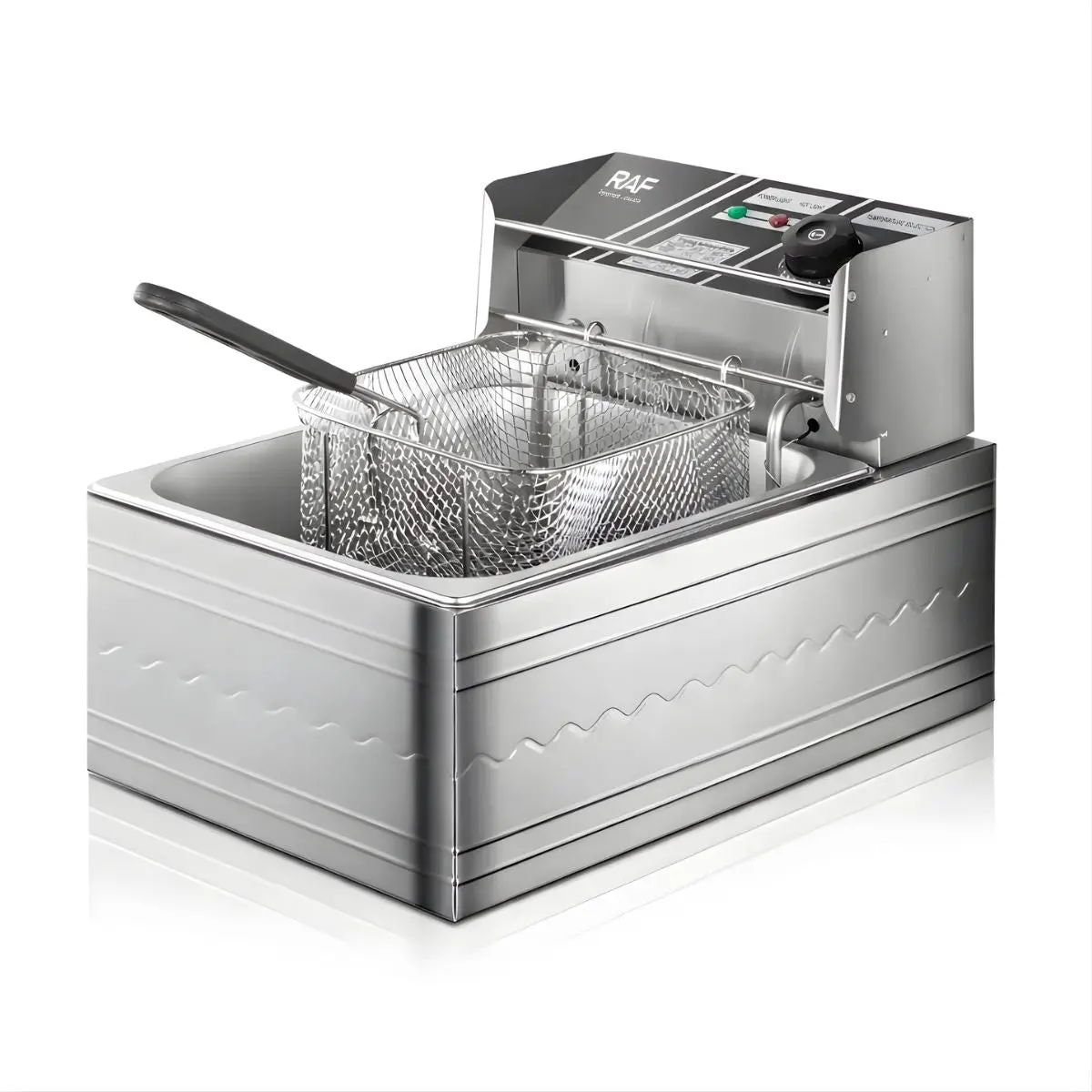 Freidora De Aceite 6L 1600W Inoxidable Con Control De Temperatura. Rango 160°–180°C. Deep Fryer. 1