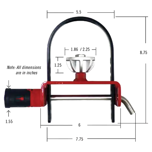 Bolt 7032497 Off-Vehicle Coupler Lock Jeep Center Cut Fits 2018-Current Jeep Wrangler Jl And Gladiator Jt 2