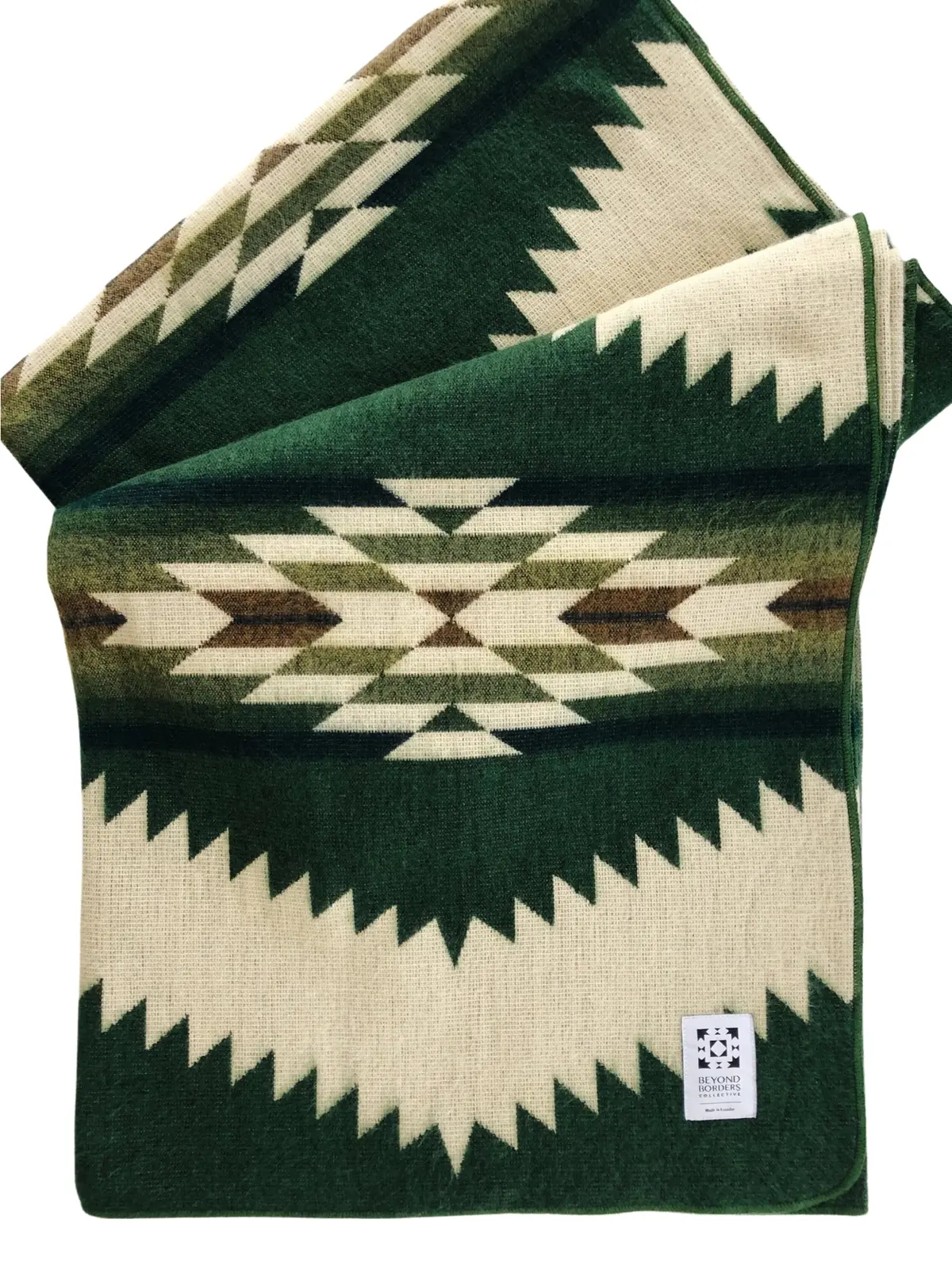 Tsachila Blanket In Forest Green 2