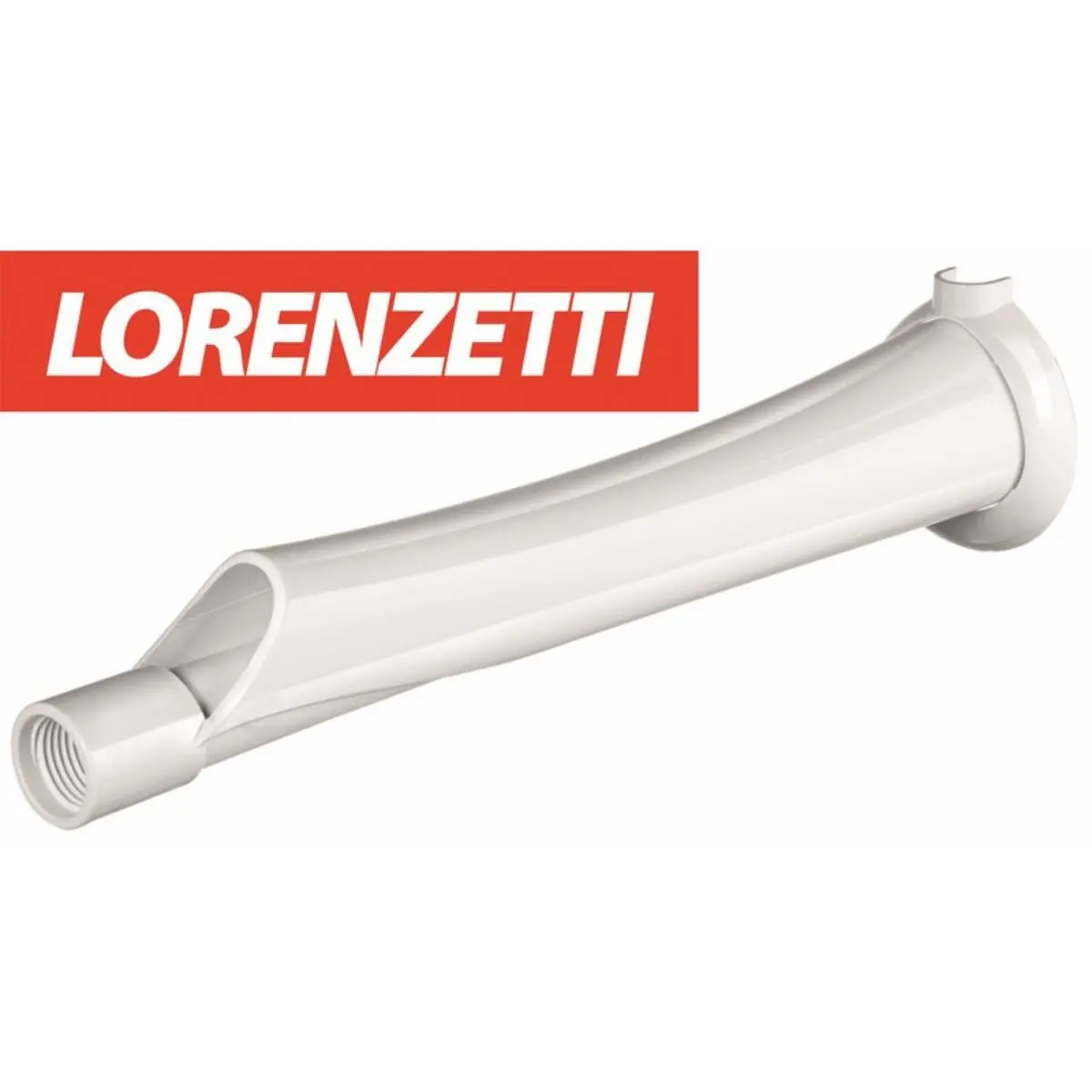 Brazo "Lorenzetti" Para Ducha 12"  Blanco 1