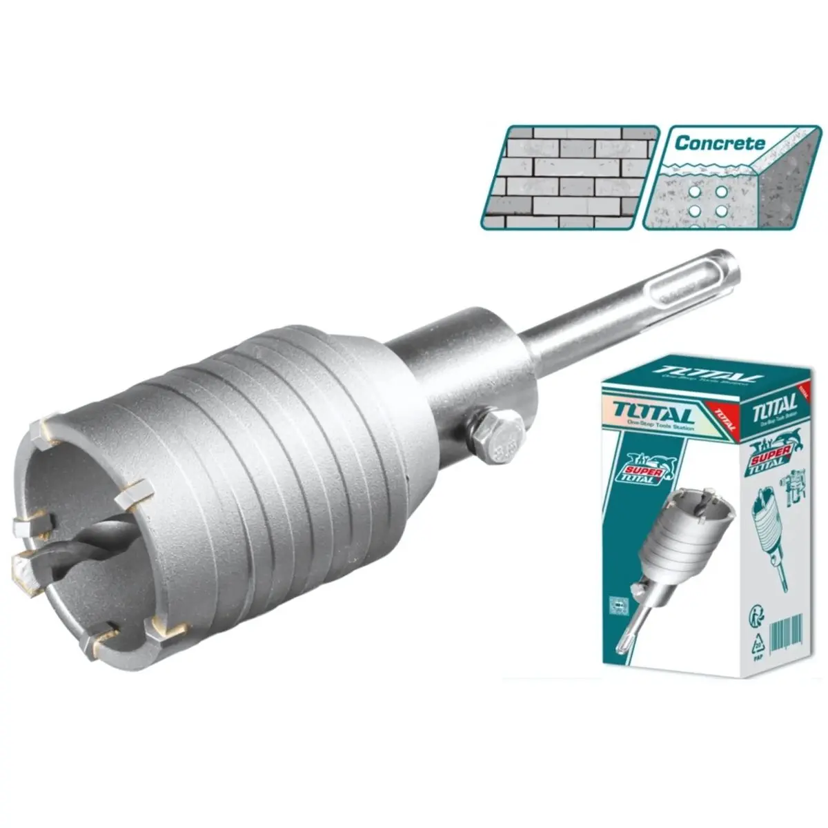 Brocas Circulares Para Concreto Con Piezas De Cuchillas Tct Y Adaptador De 110Mm. 1