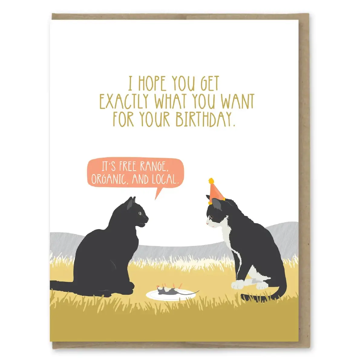 Organic Mouse Birthday Card 1