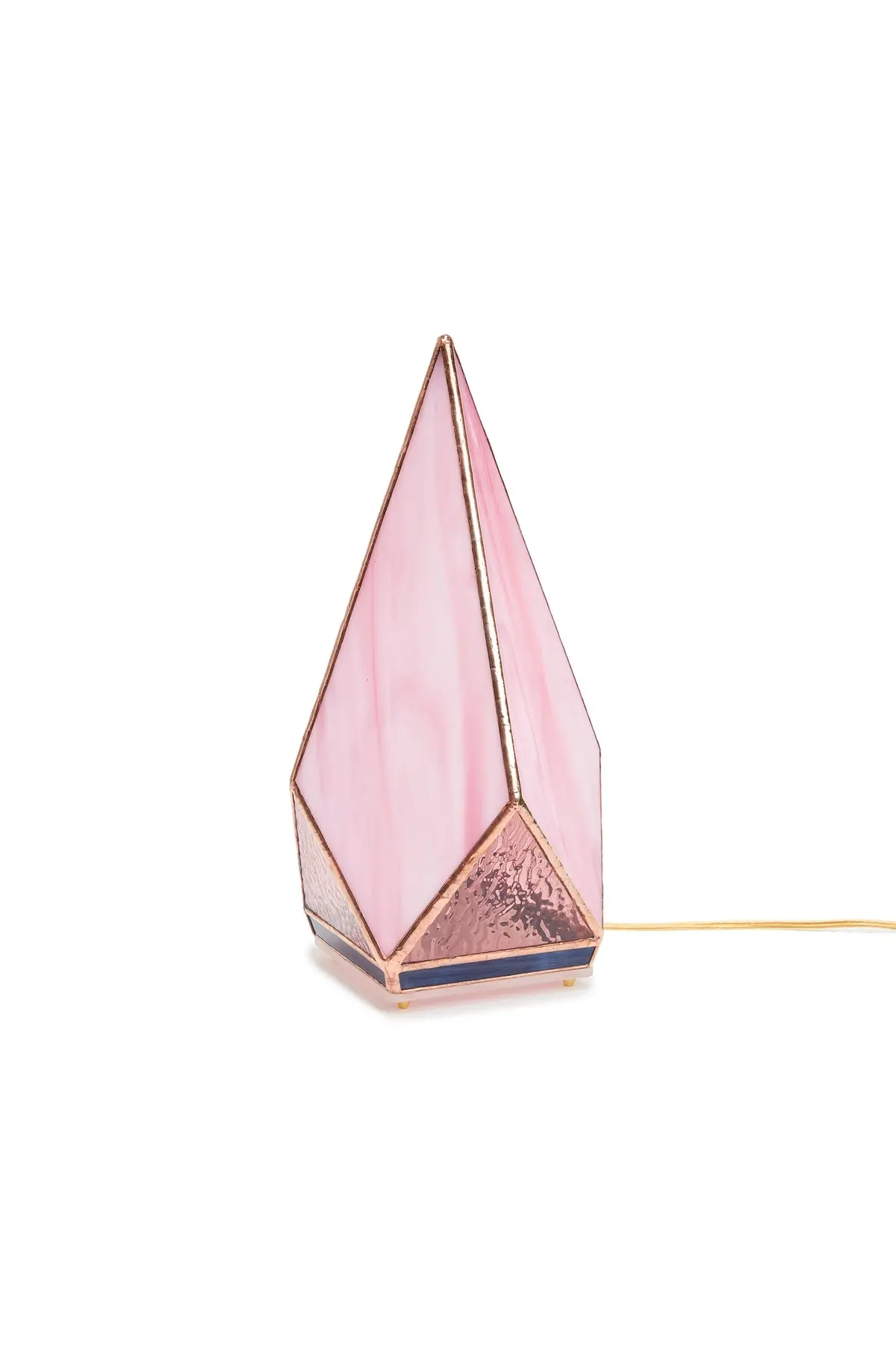 Rose Quartz Stained Glass Lamp 1