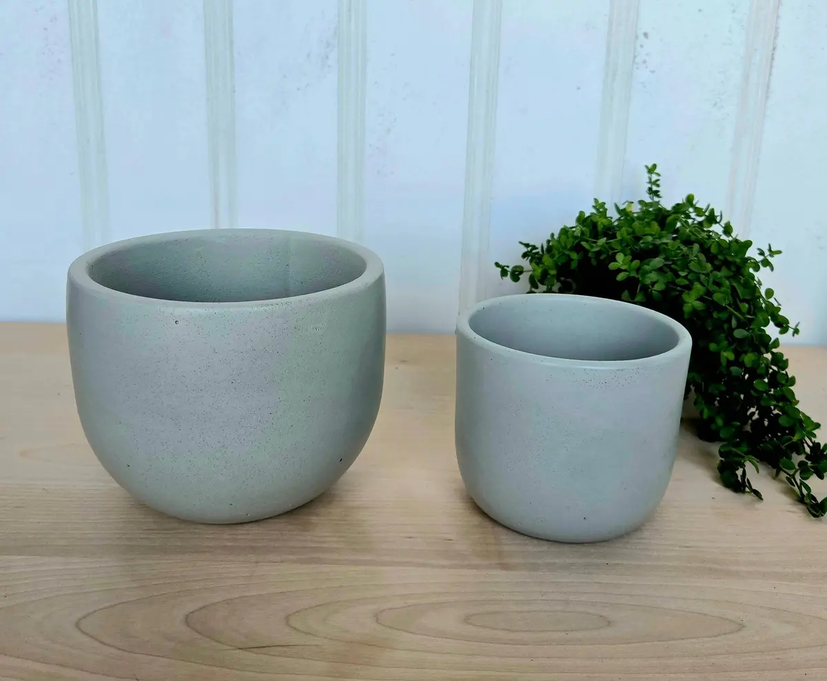 Tulip Planter 5" Pewter Blue 1