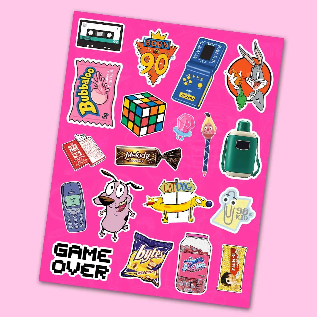 90'S Kid Mini Sticker Sheet 1