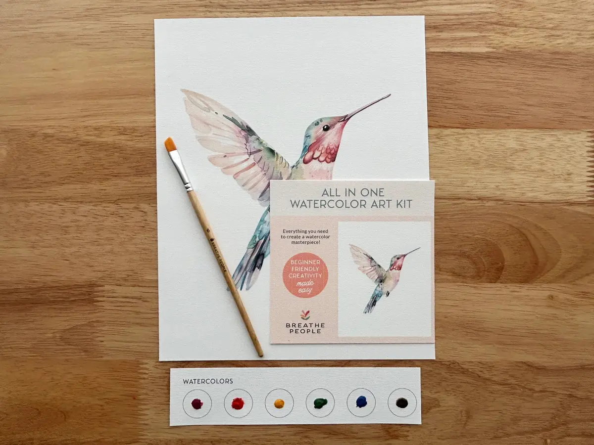 Hummingbird All-In-One Beginner Watercolor Kit 1