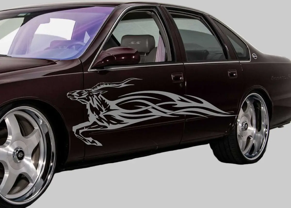 Impala Flames Vinyl Decal Graphics For Cars & Trucks 1