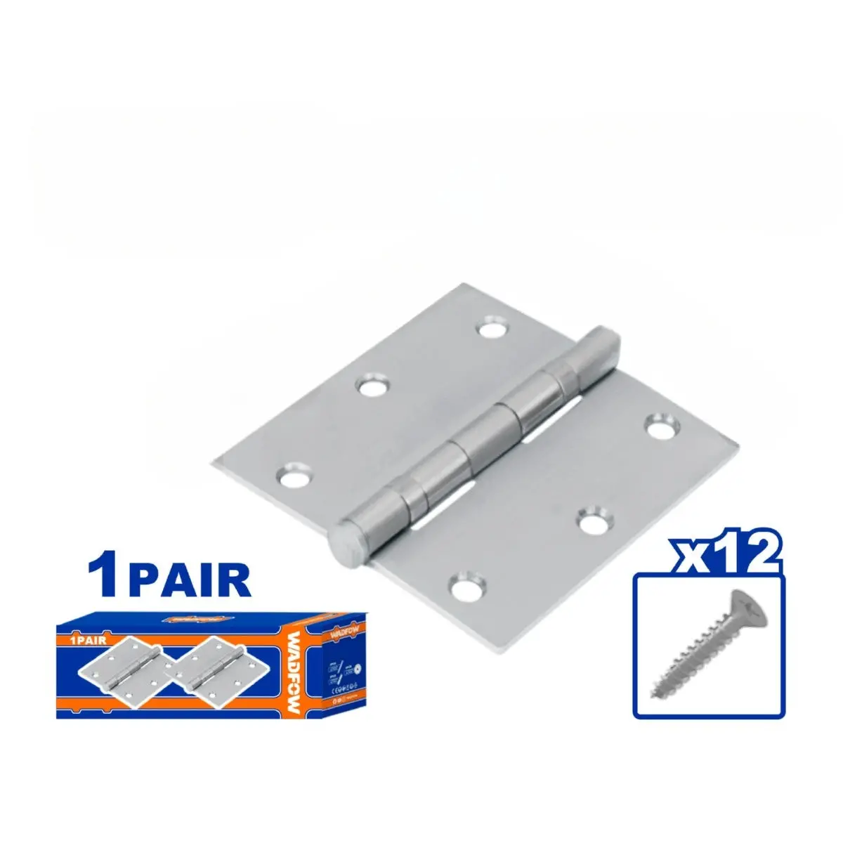 Bisagras Galvanizadas. Para Puertas.  Incluye Tornillos.2 Piezas/Par. 1
