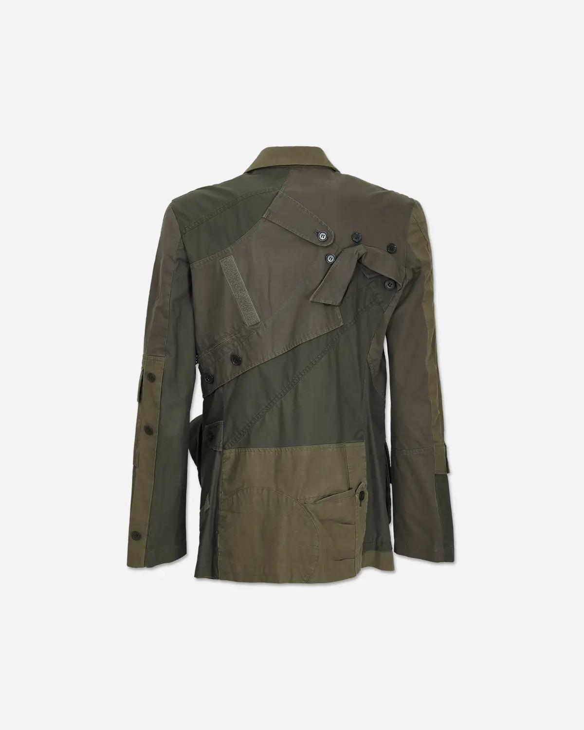 'But Beautiful Ii' Deconstructed Army Jacket Green 2