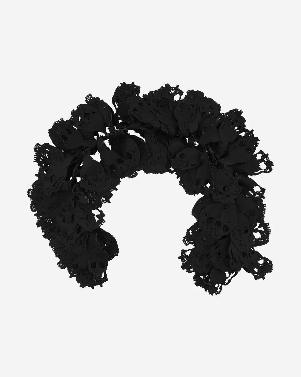 'Arts And Crafts' Laser Cut Skull Scarf Black 1