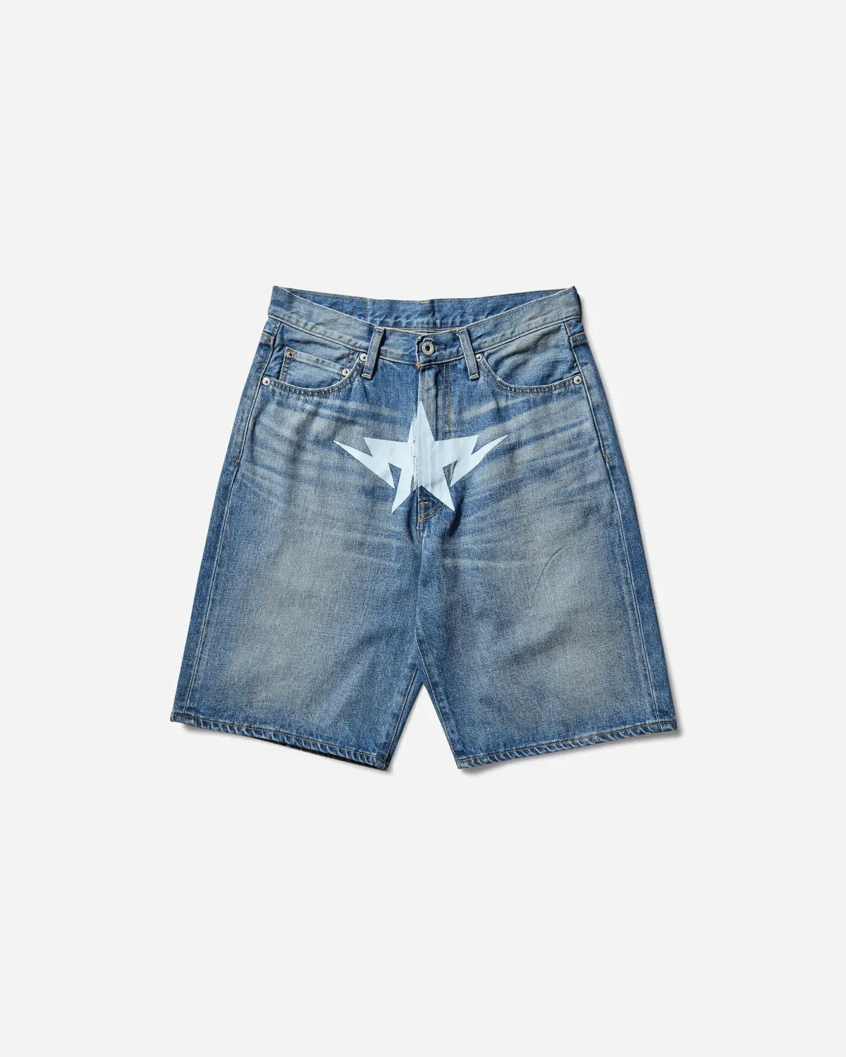 Men's Twin Sta Denim Shorts Light Indigo 1