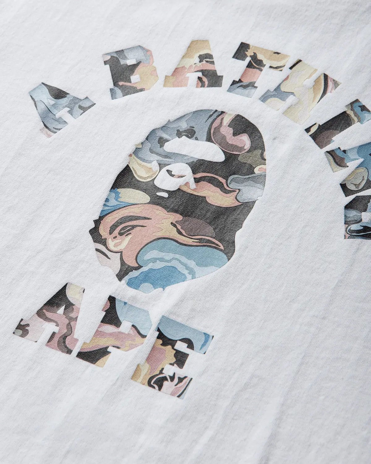 Men's Art Camo College T-Shirt White 3