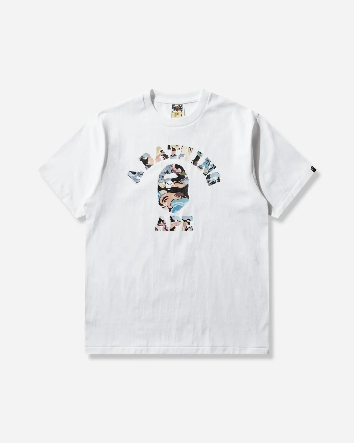 Men's Art Camo College T-Shirt White 1