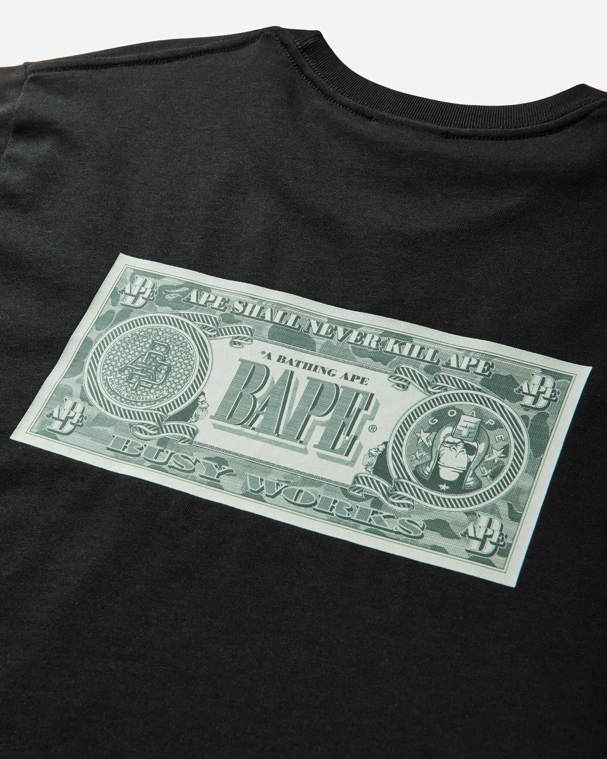 Men's Bape Banknote T-Shirt Black 3