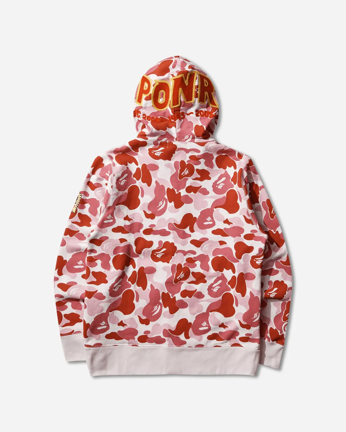 Men's Abc Camo 2Nd Shark Full Zip Hoodie Pink 3