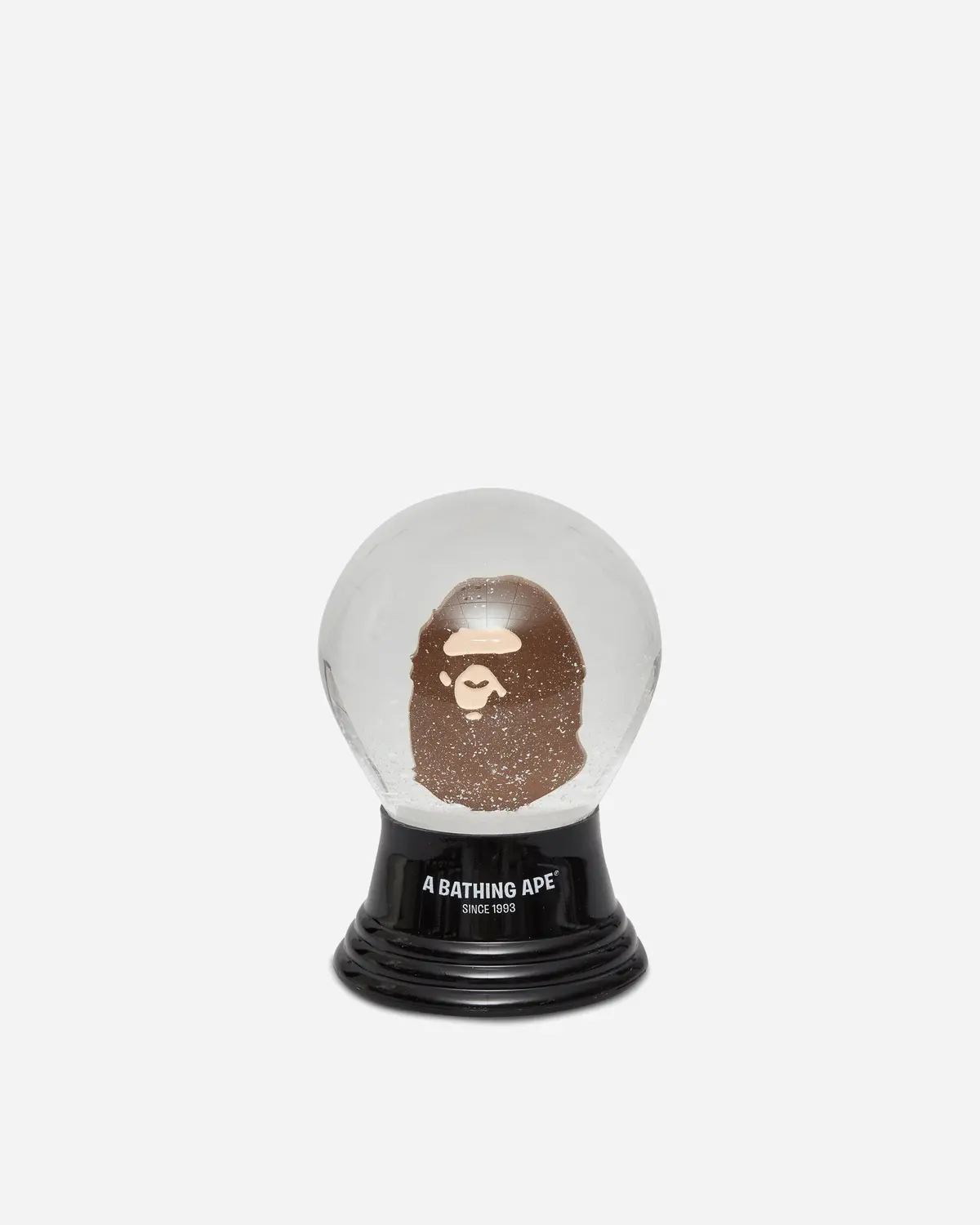 Ape Head Snow Globe Brown 1
