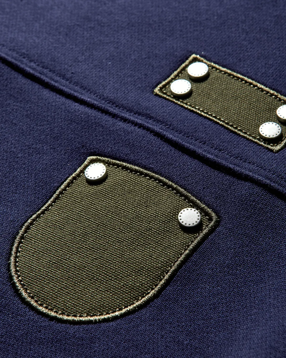 Patched Sweatshirt Navy 3
