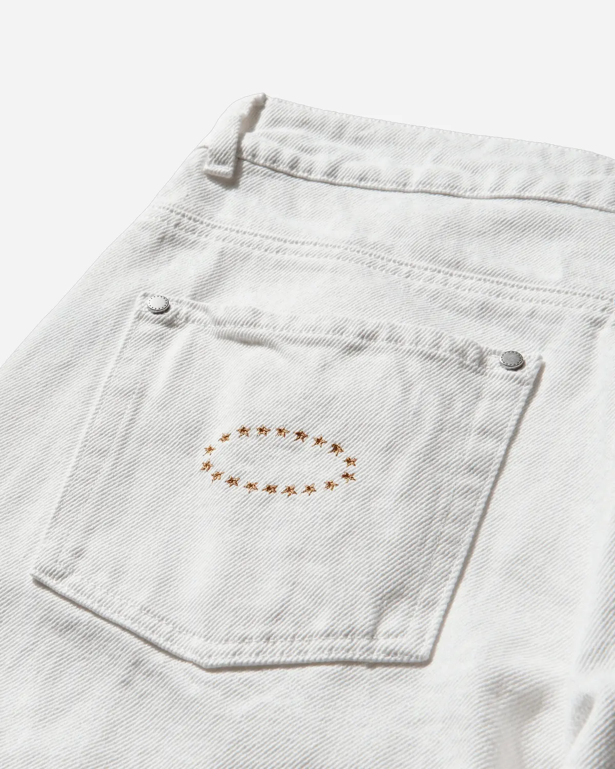 Super Baggy Studded Pants White 3