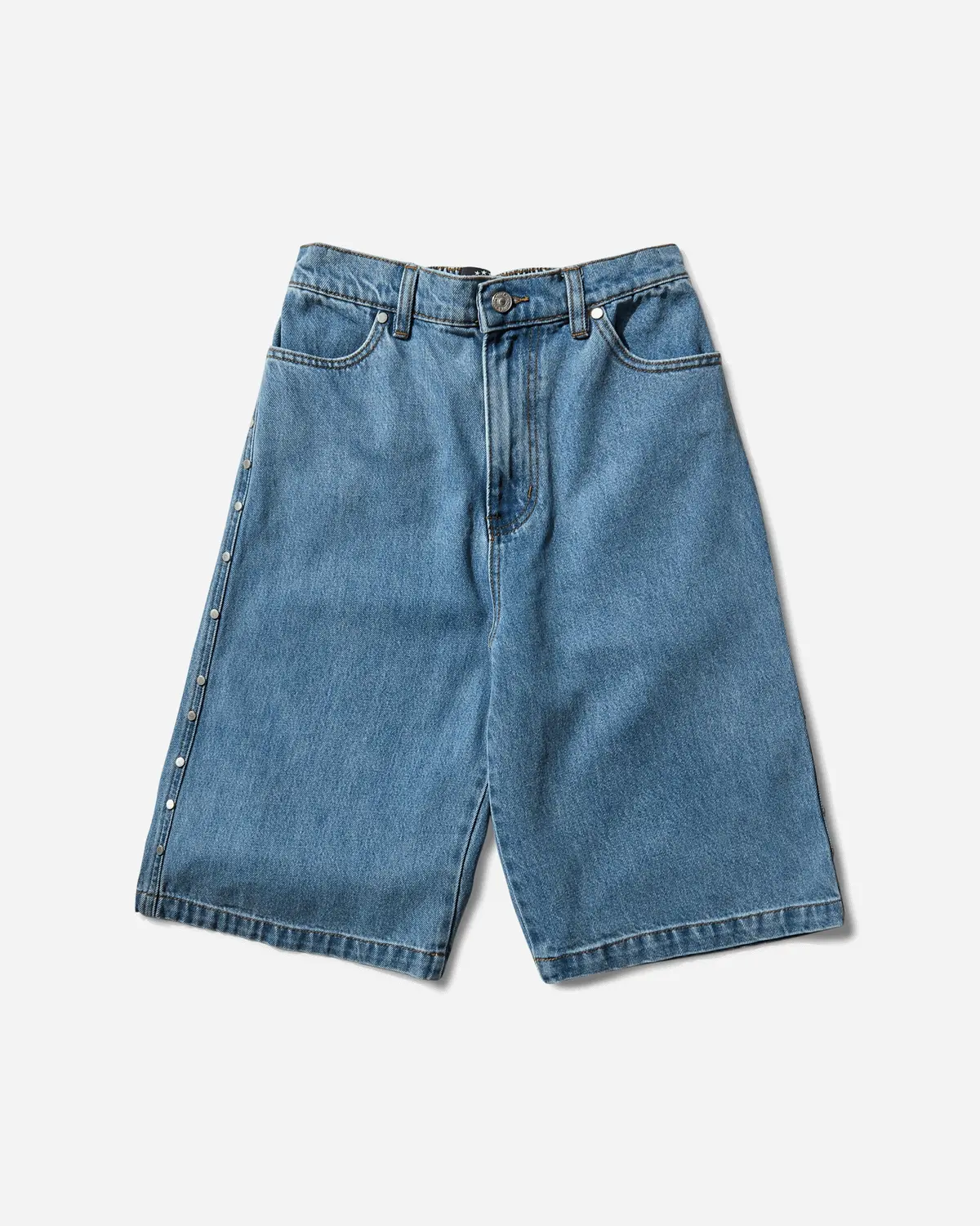 Men's Studded Wide Shorts Blue 1