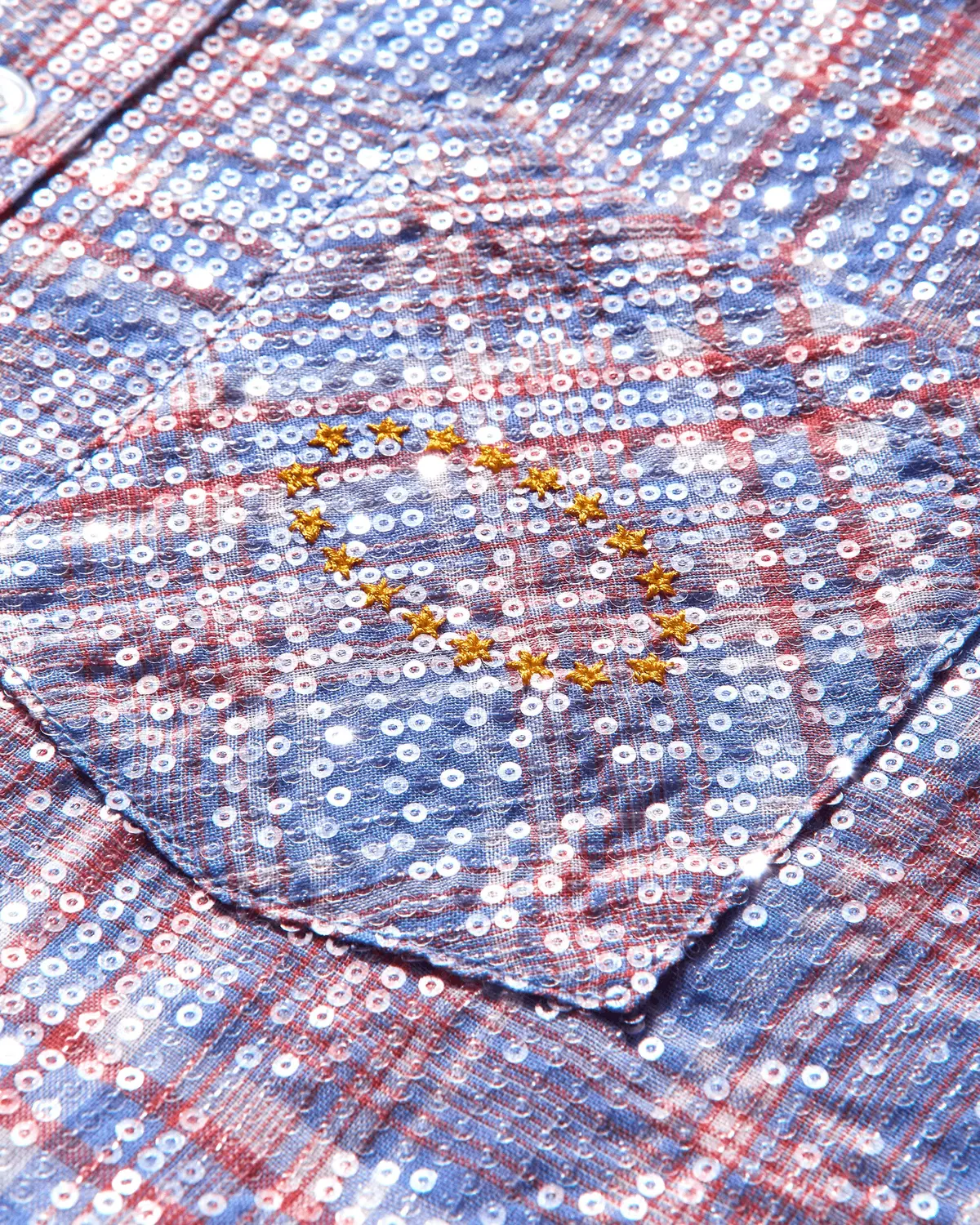 Spangle Shortsleeve Shirt Red 3