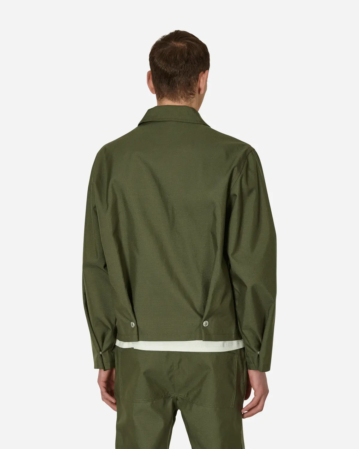 Pleat Bomber Jacket Green 3