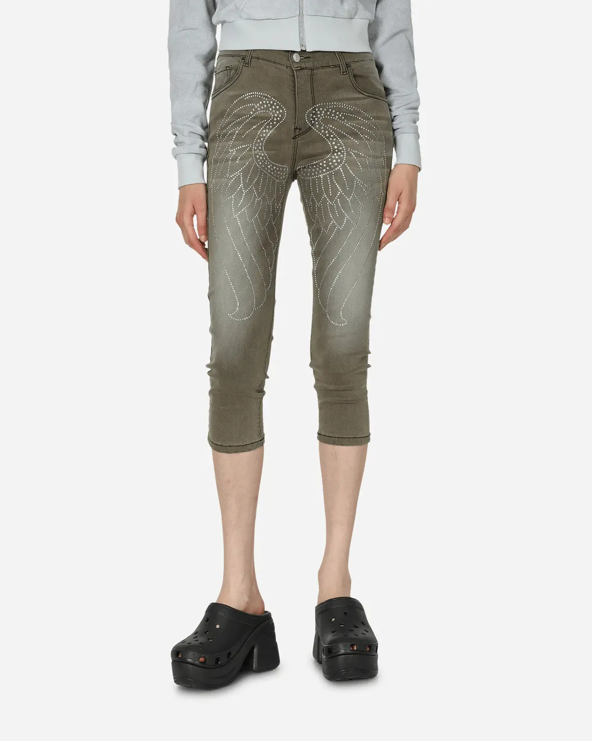 Capri Angel Jeans Black 1