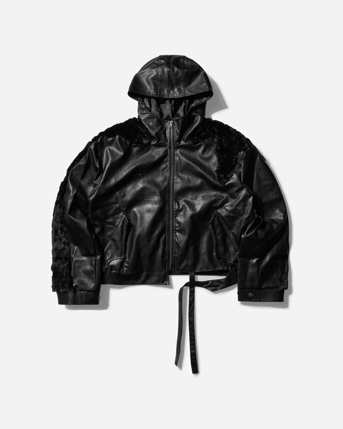 Women's Swamp Faux Leather Jacket Black 1