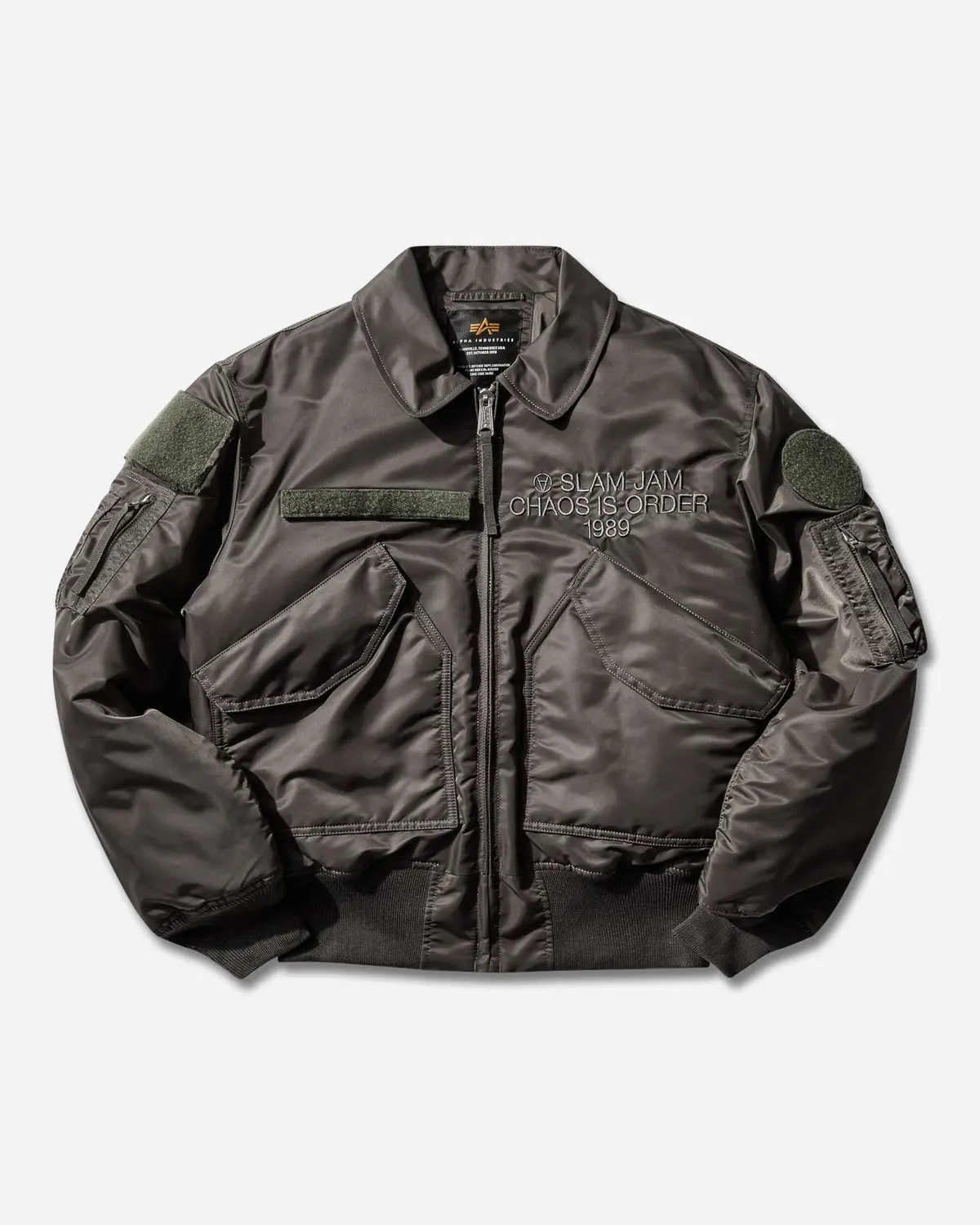 Slam Jam Cwu-45 Heritage Bomber Jacket Rep Grey 3