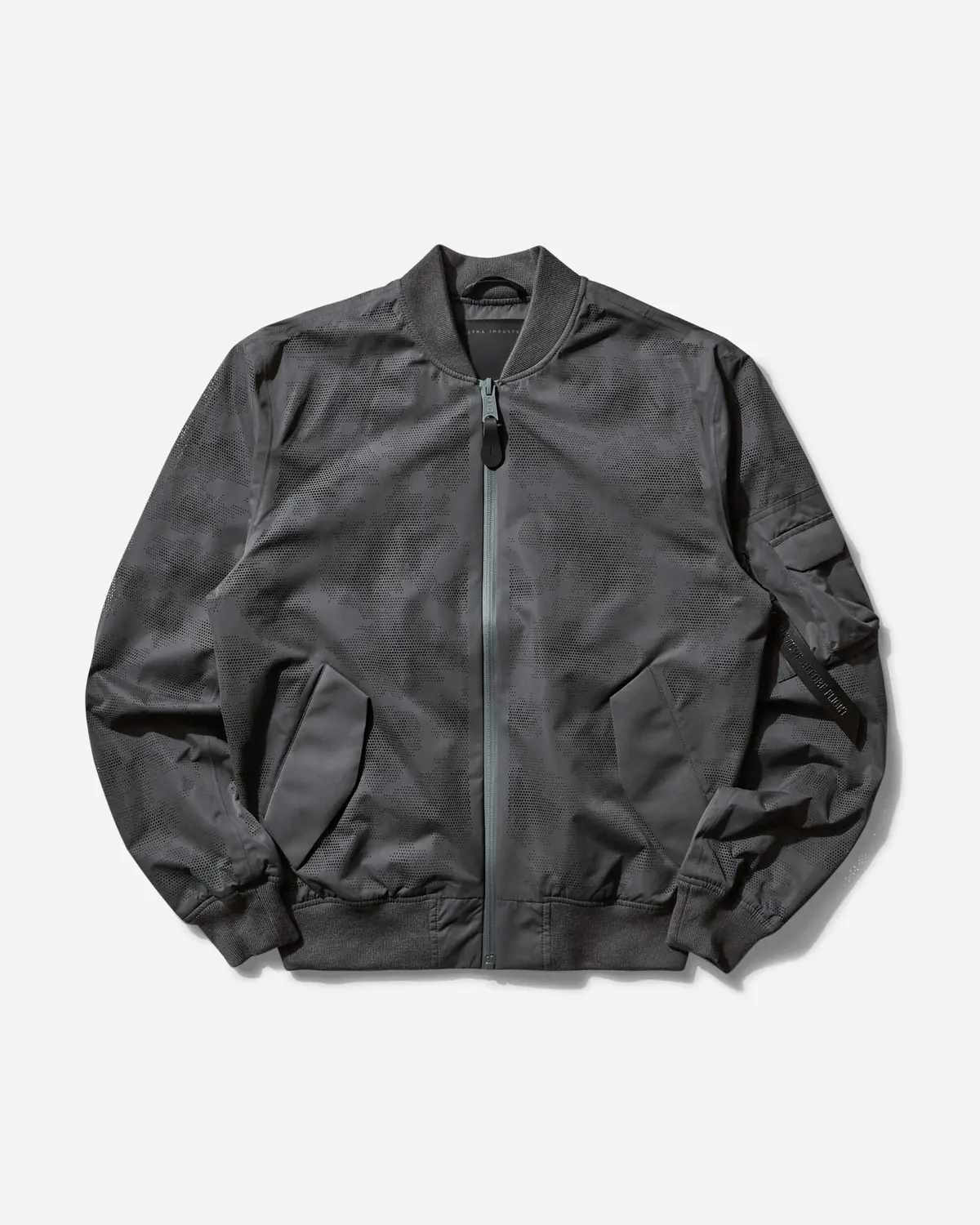 Men's Uv L-2B Laser Cut Flight Jacket Charcoal 1