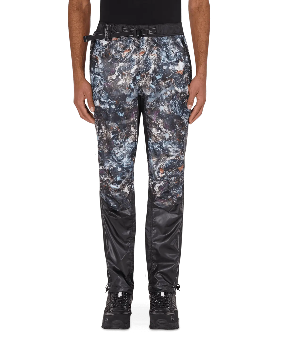 Stone Printed Ripstop Pants Black 2