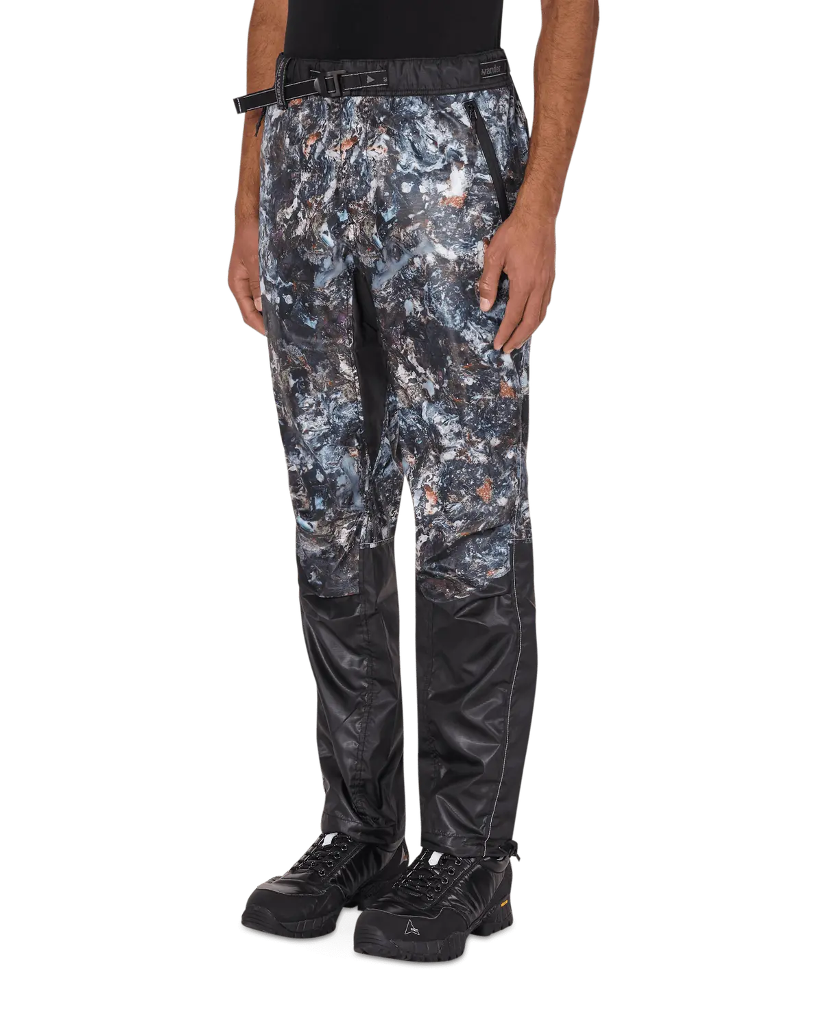 Stone Printed Ripstop Pants Black 3