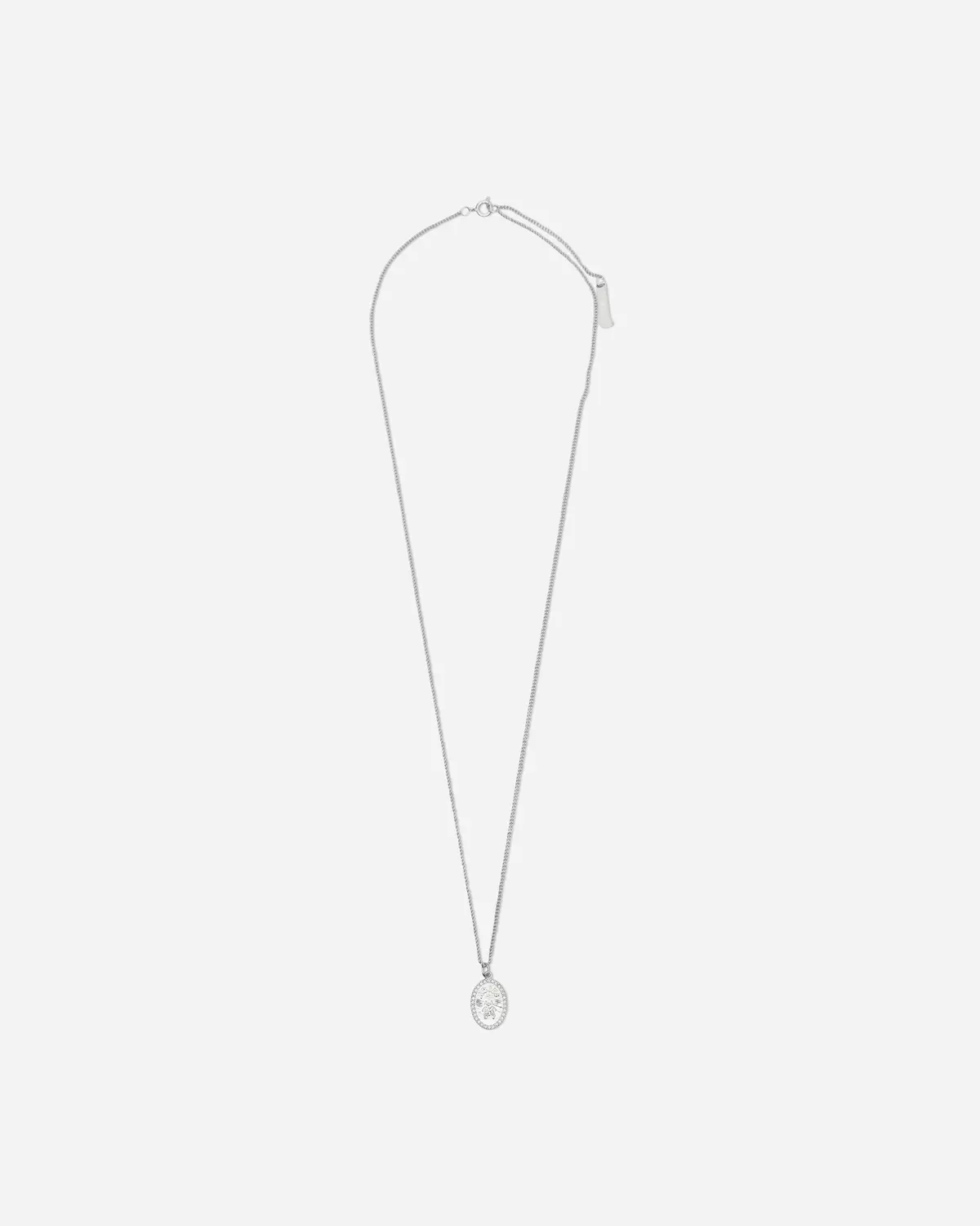 Fly Paved Pendants Chain Necklace Silver 1