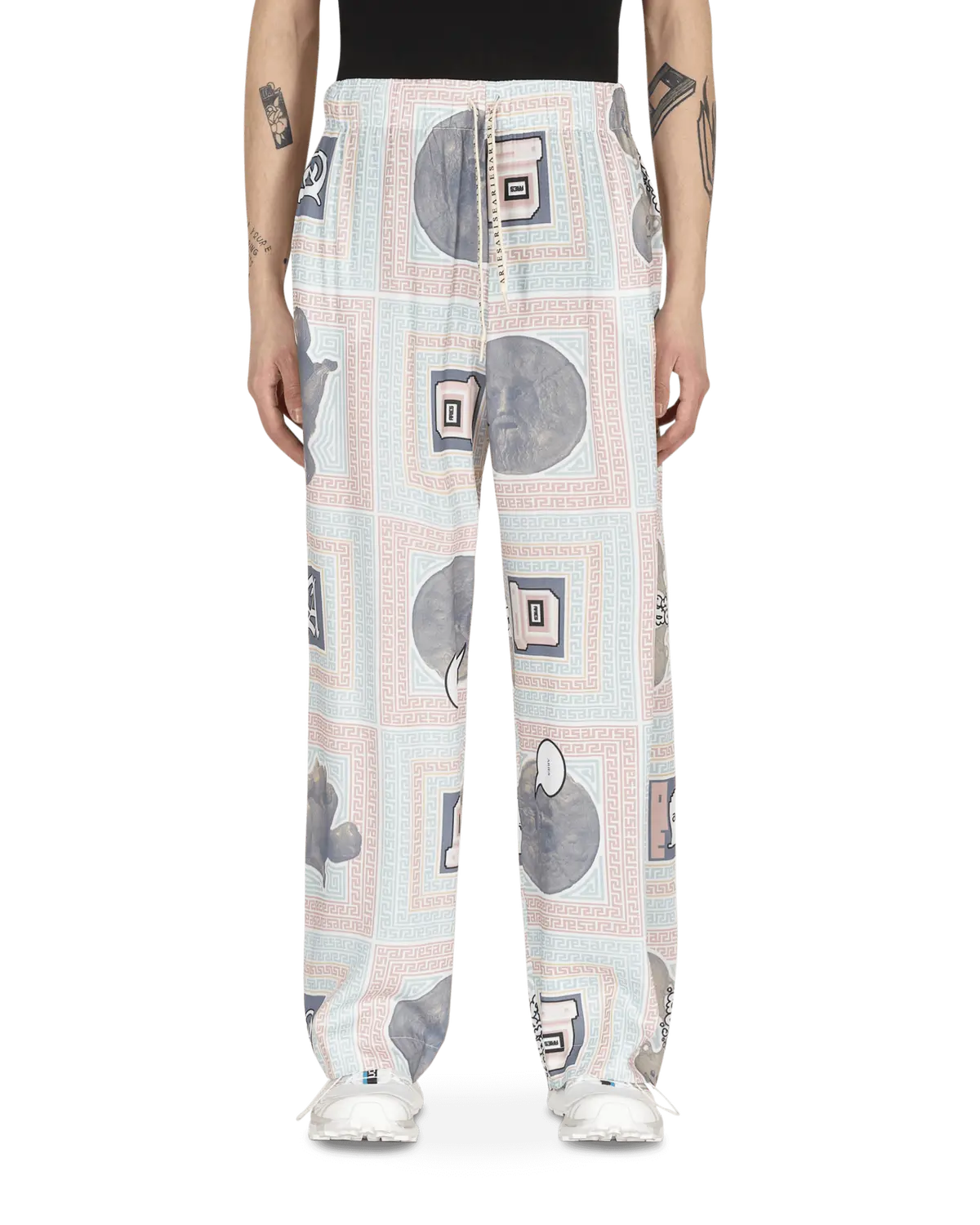 Scarf Print Pijama Pants Multicolor 1