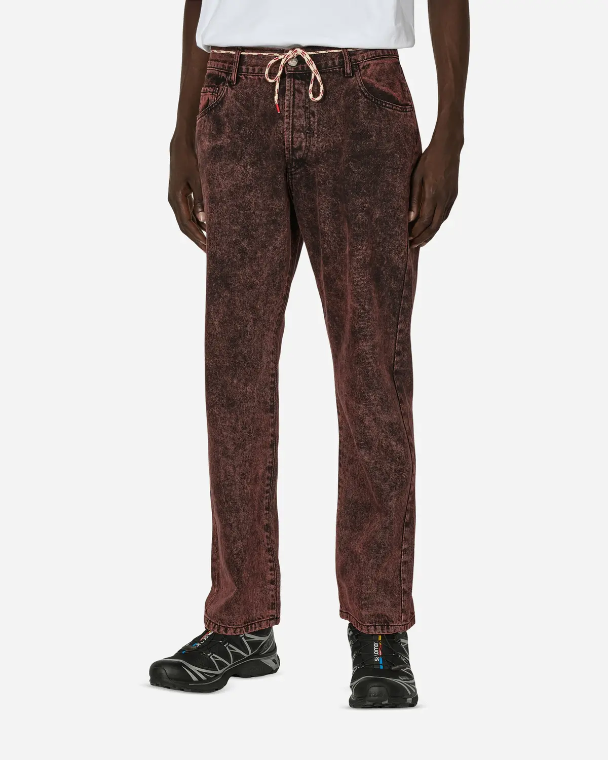 Acid Wash Lily Jeans Red 1