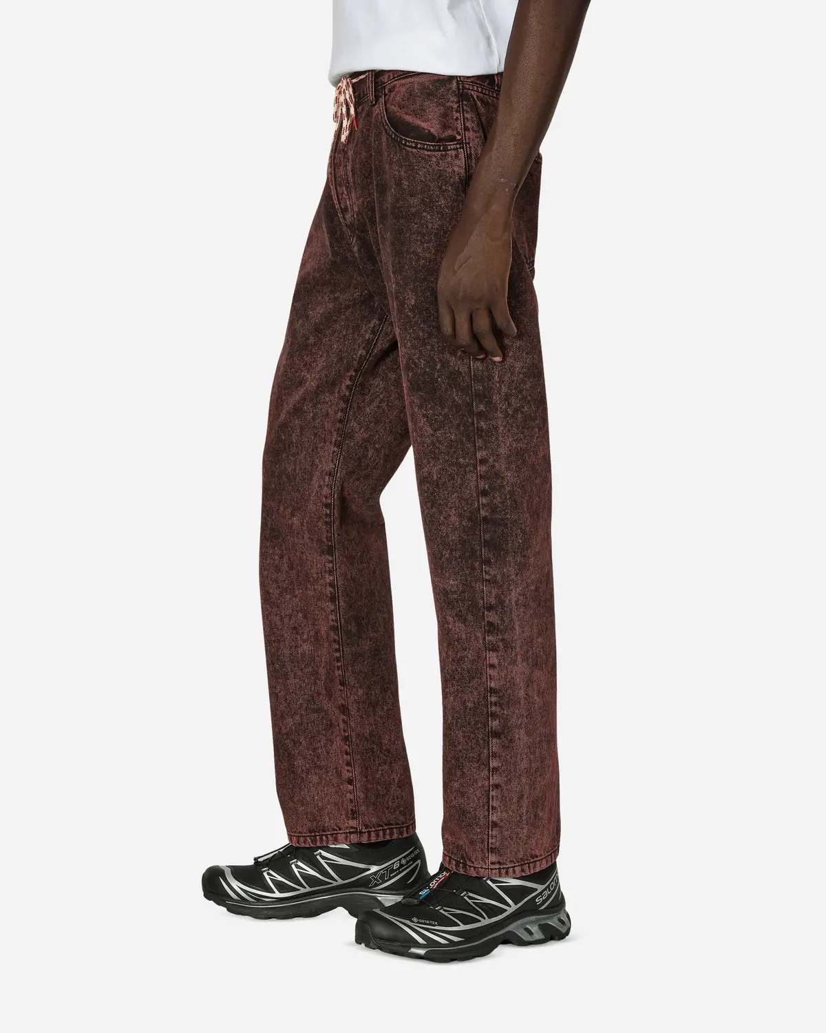Acid Wash Lily Jeans Red 2