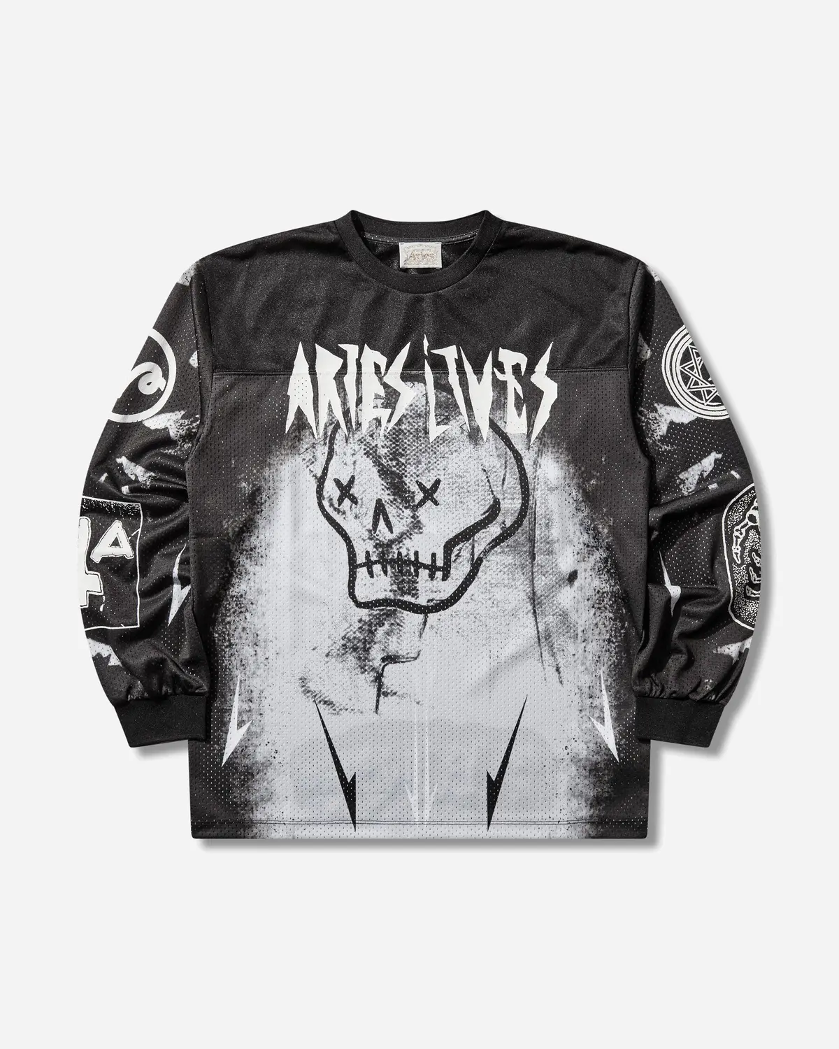 Metal Airtex Longsleeve T-Shirt Black 1