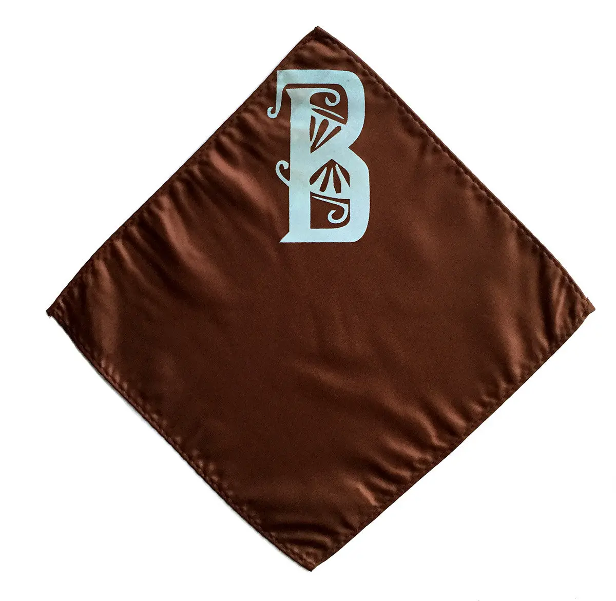 Initial Pocket Square. Personalized Art Deco Font Hanky 2
