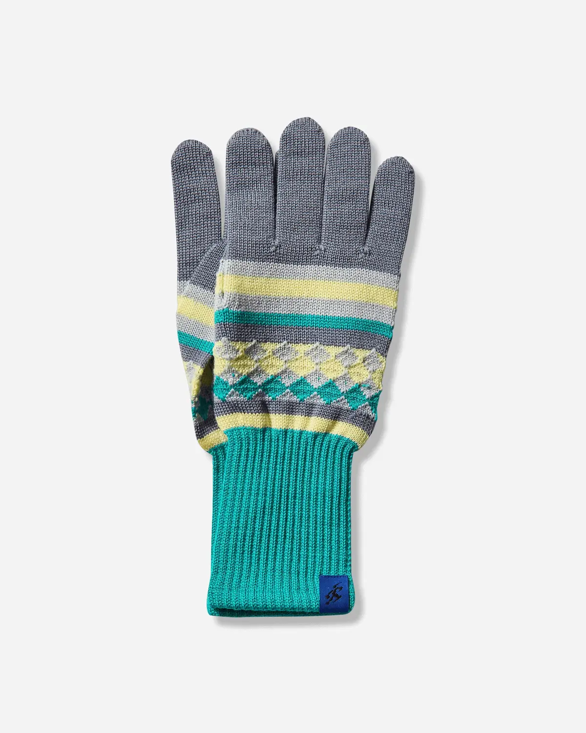 Novalis Aquifolia Knit Gloves Blue Haze / Lemon 1
