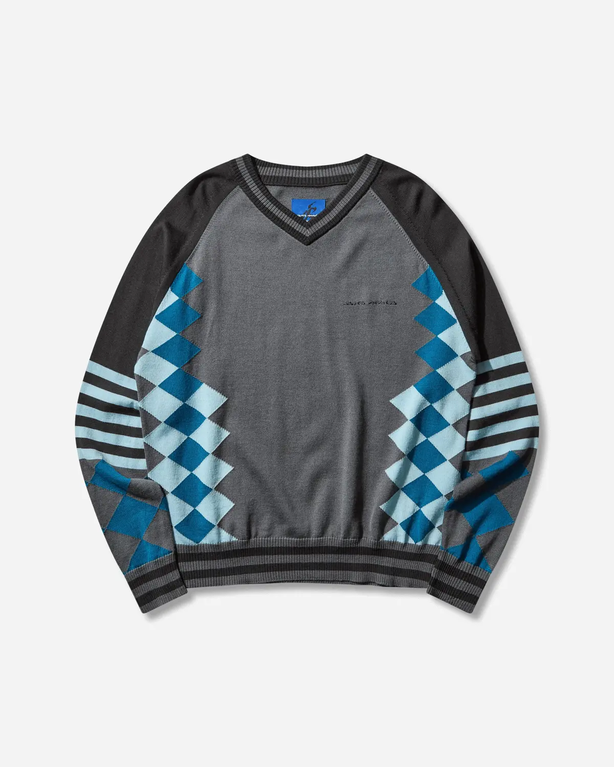 Novalis Laricoid Knit Jumper Anchor Grey / Sky 1