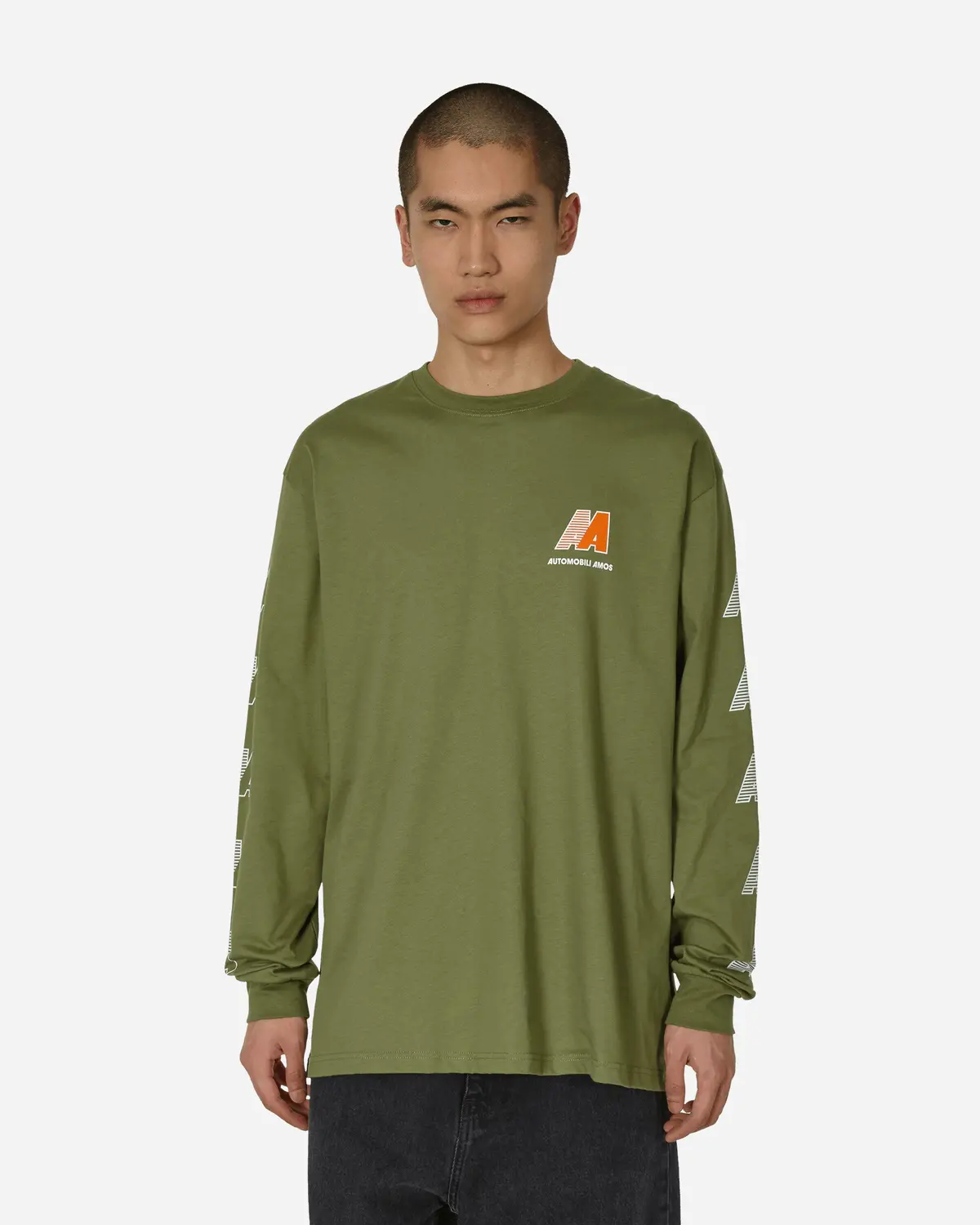 Aa Logo Longsleeve T-Shirt Army Green 1