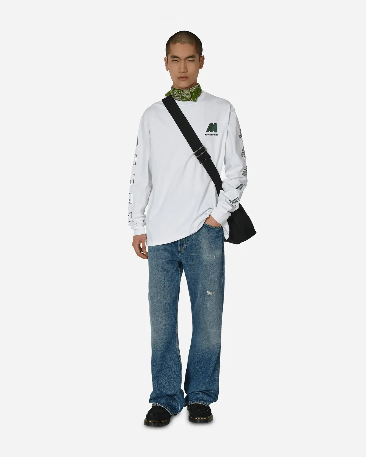 Aa Logo Longsleeve T-Shirt White 4