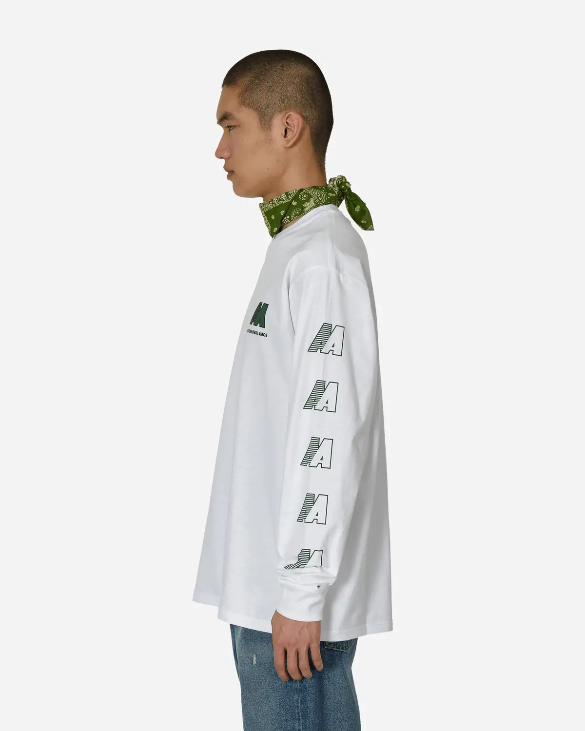 Aa Logo Longsleeve T-Shirt White 2