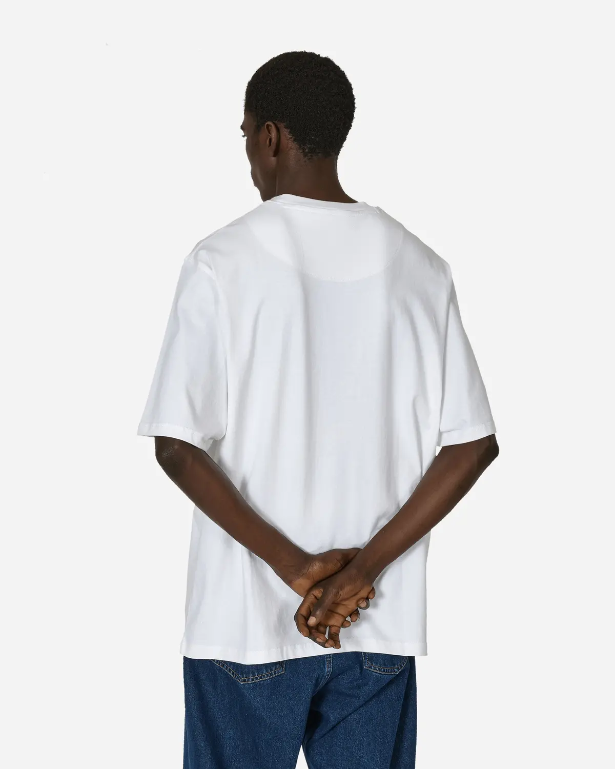 Heavy Duty Classic Label Pocket T-Shirt White 3