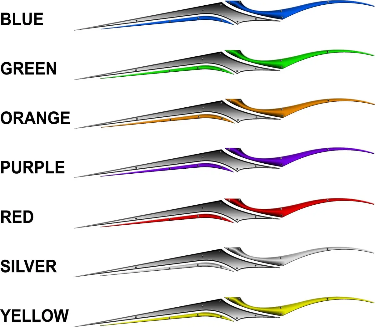 Blade Sword Boat Decals – Set Of 2 5