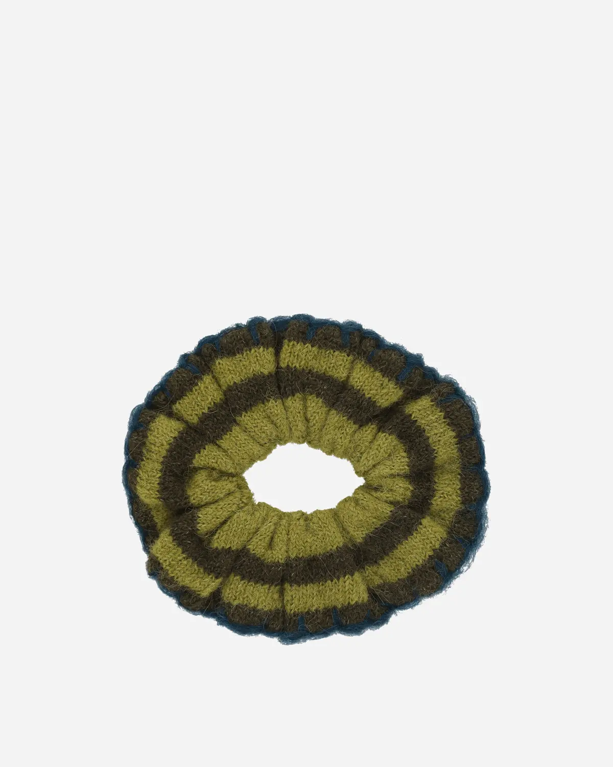 Lulu Stripe Scrunchie Green 1