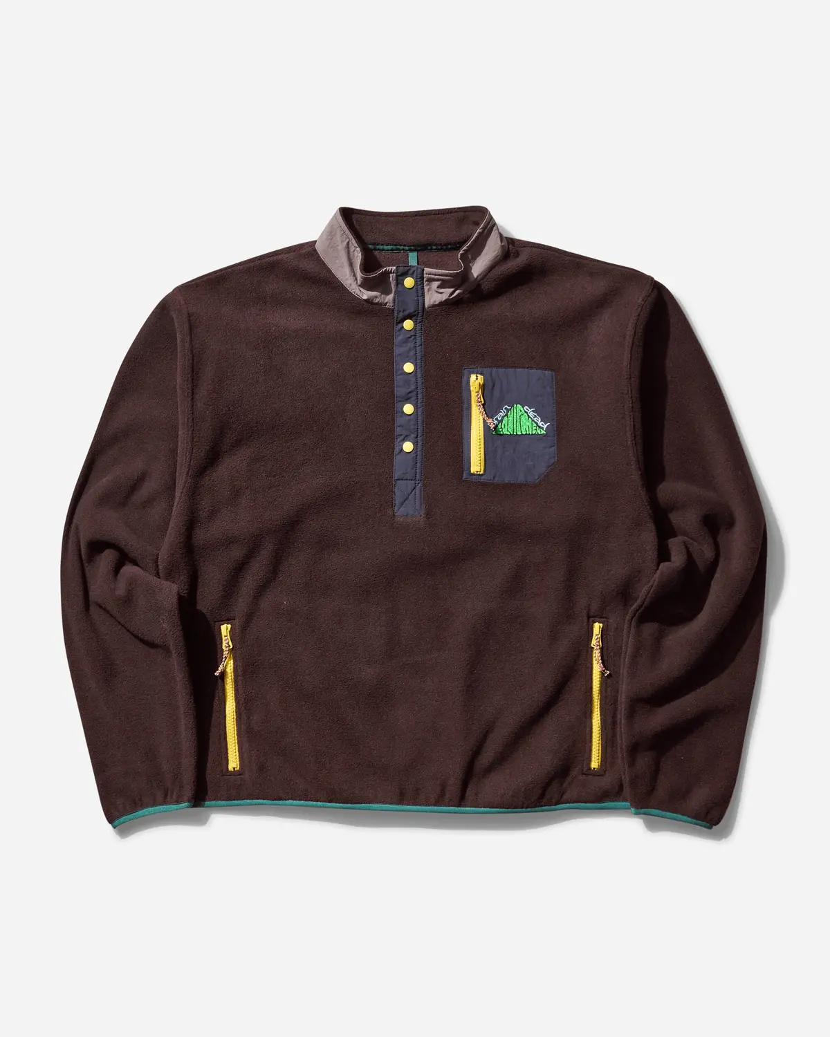 Men's Equipment Fleece Pullover Brown 1