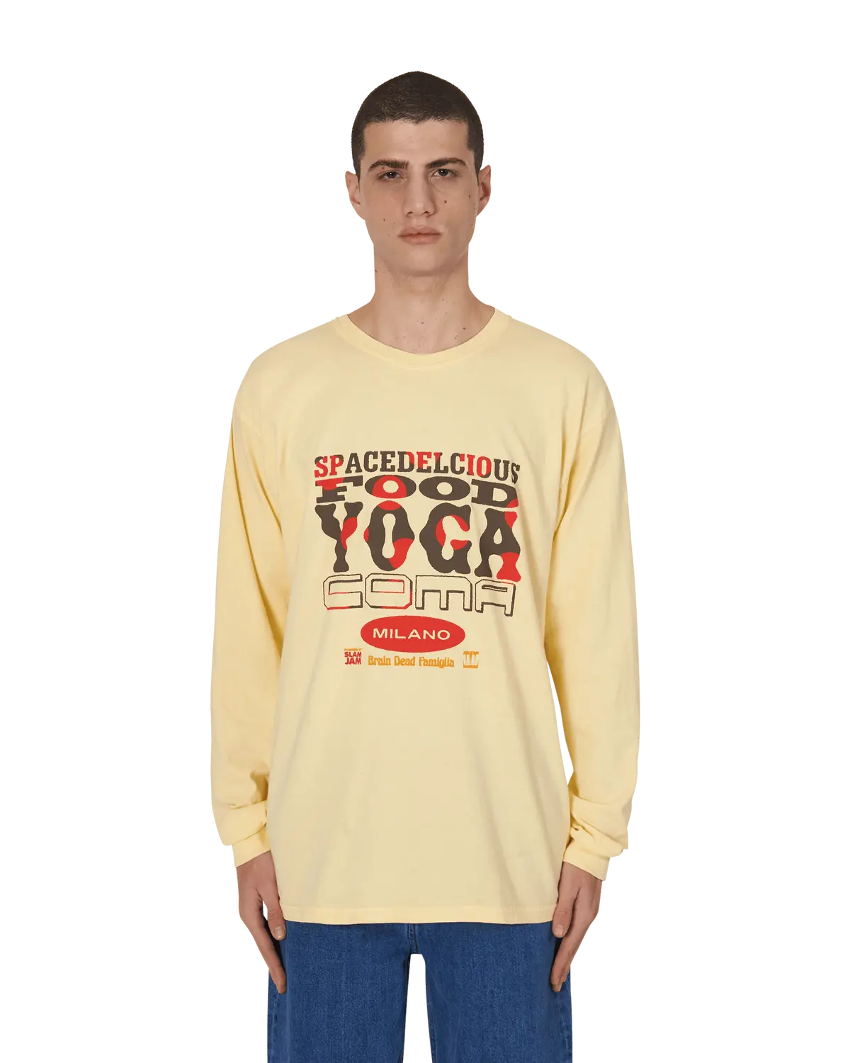 Slam Jam X Spacedelicious Longsleeve T-Shirt Yellow 1
